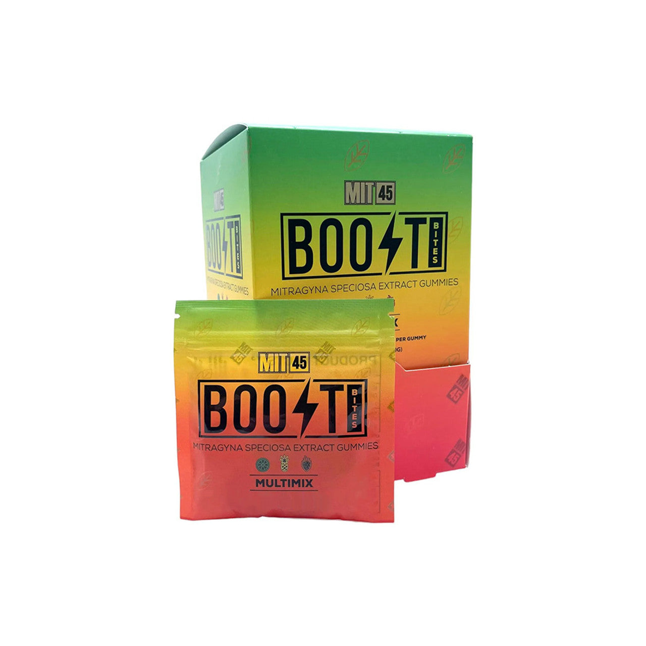 MIT45 Kratom Boost Bites Gummies 40mg 2-Pack (20pc Display)