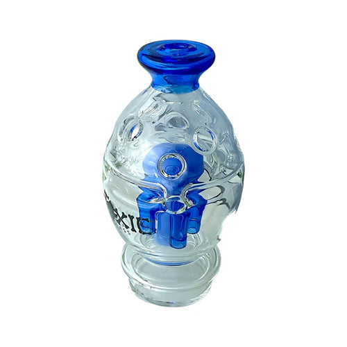 MKGlass TXAT64 Toxic Fabb Egg Tree Perc Puffco Top Glass Attachment (Glass Attachment Only) Jade Blue
