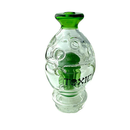 MKGlass TXAT64 Toxic Fabb Egg Tree Perc Puffco Top Glass Attachment (Glass Attachment Jade Green