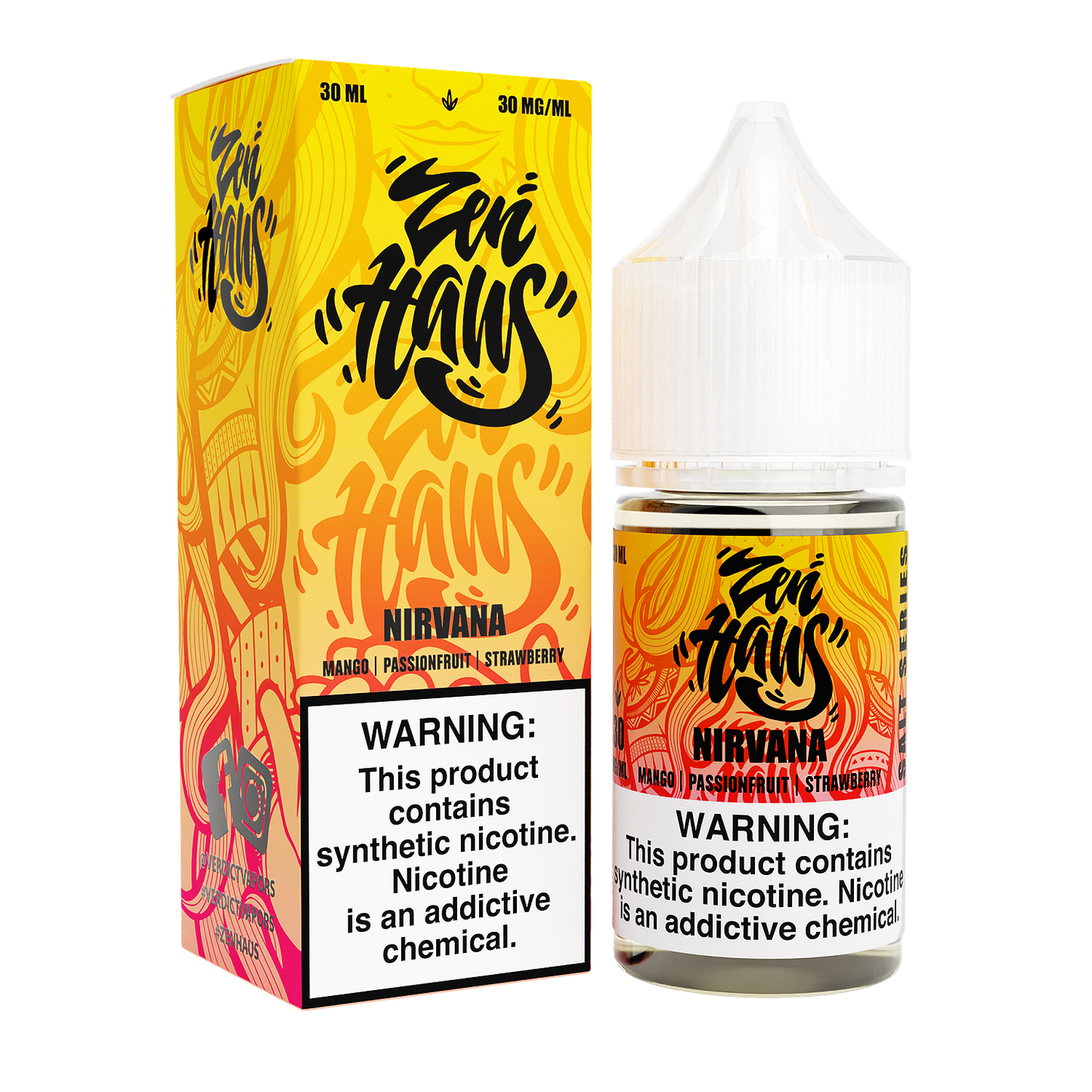 Zen Haus Salt Series E-Liquid | 30mL | (Salt Nic) | Nirvana with packaging