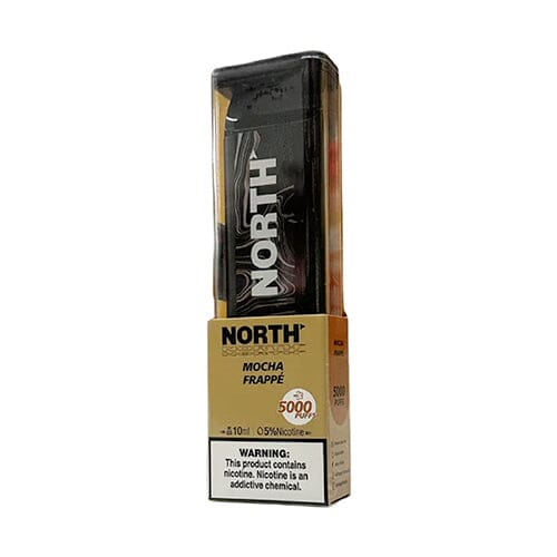 North Disposable | 5000 Puffs | 10mL | 50mg | MOQ 10 | Mocha Frappe with Packaging