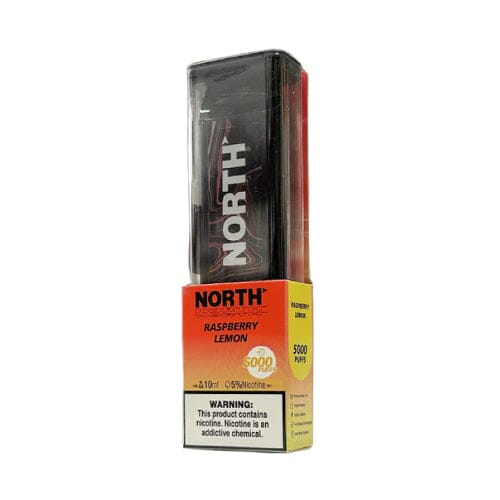 North Disposable | 5000 Puffs | 10mL | 50mg | MOQ 10 | Raspberry Lemon with Packaging