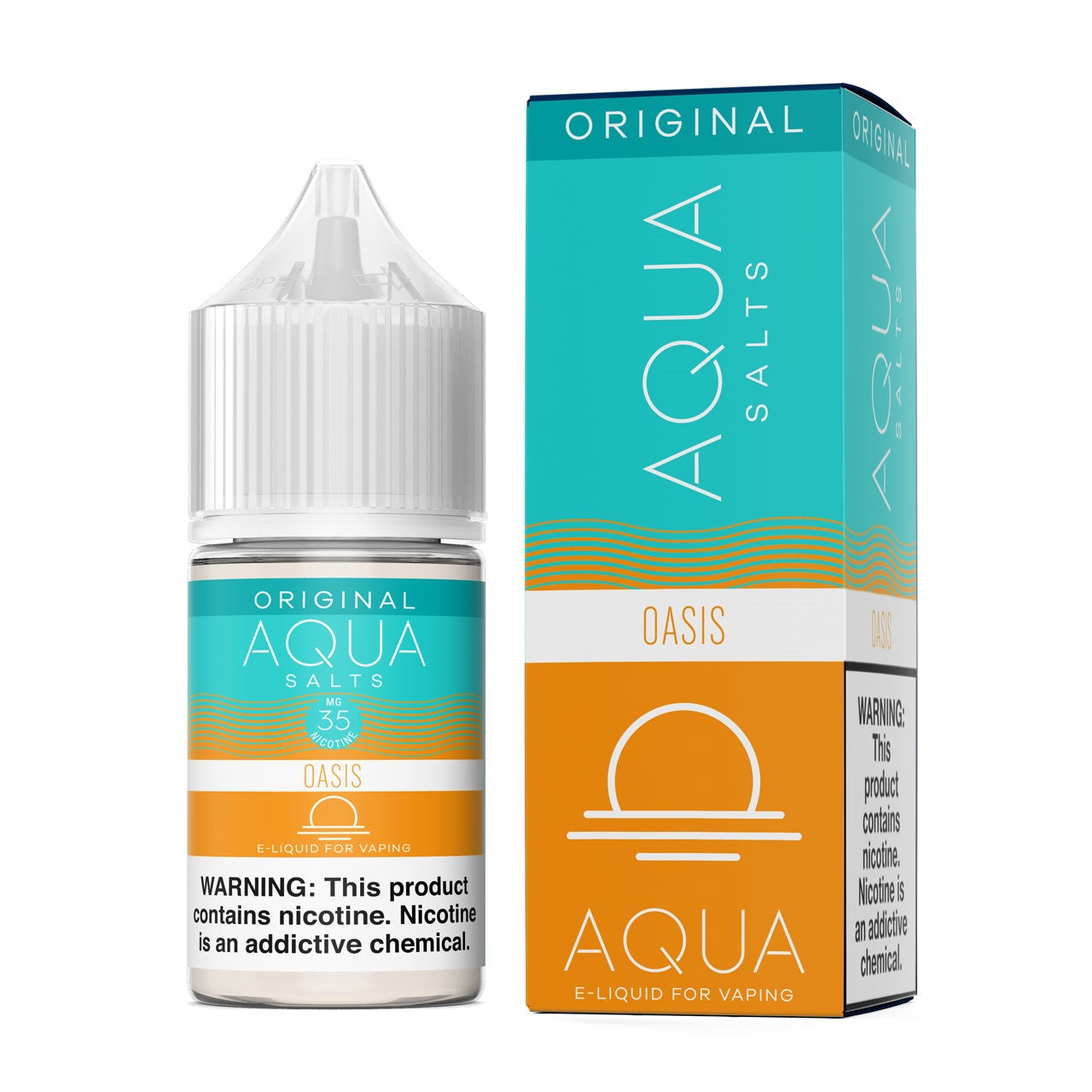 Aqua Salt Series E-Liquid | 30mL | (Salt Nic) | Oasis with packaging