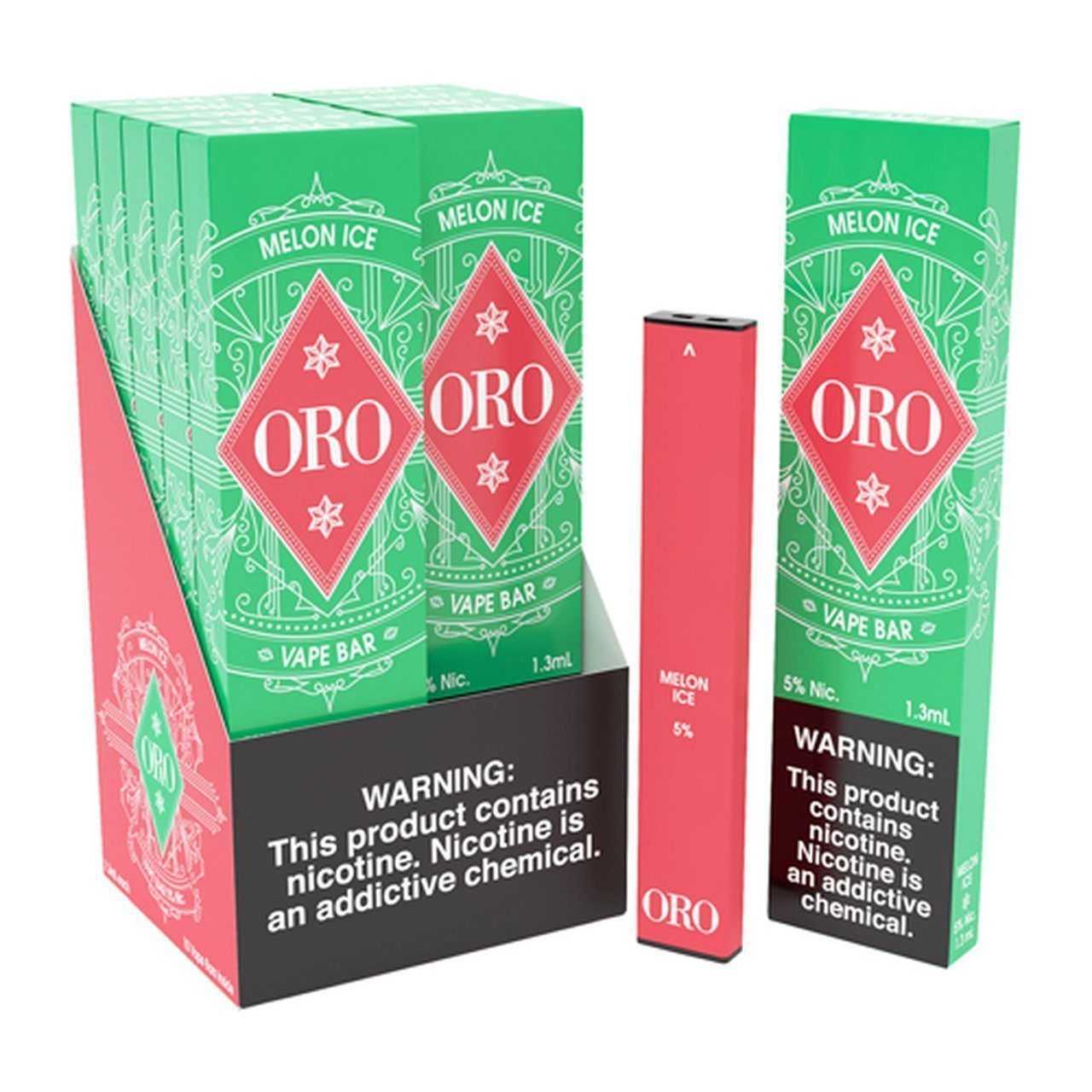 Oro Disposable 300 Puff 1.3mL 50mg | MOQ 10pc | Melon Ice with Packaging