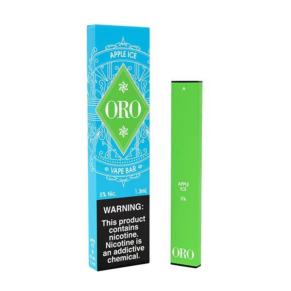 Oro Disposable 300 Puff 1.3mL 50mg | MOQ 10pc | Apple Ice with Packaging