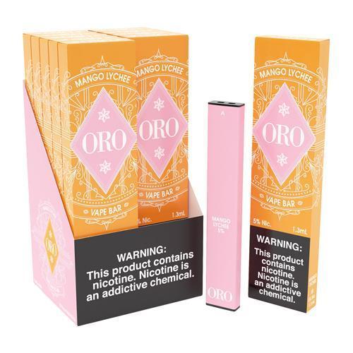 Oro Disposable 300 Puff 1.3mL 50mg | MOQ 10pc | Mango Lychee with Packaging