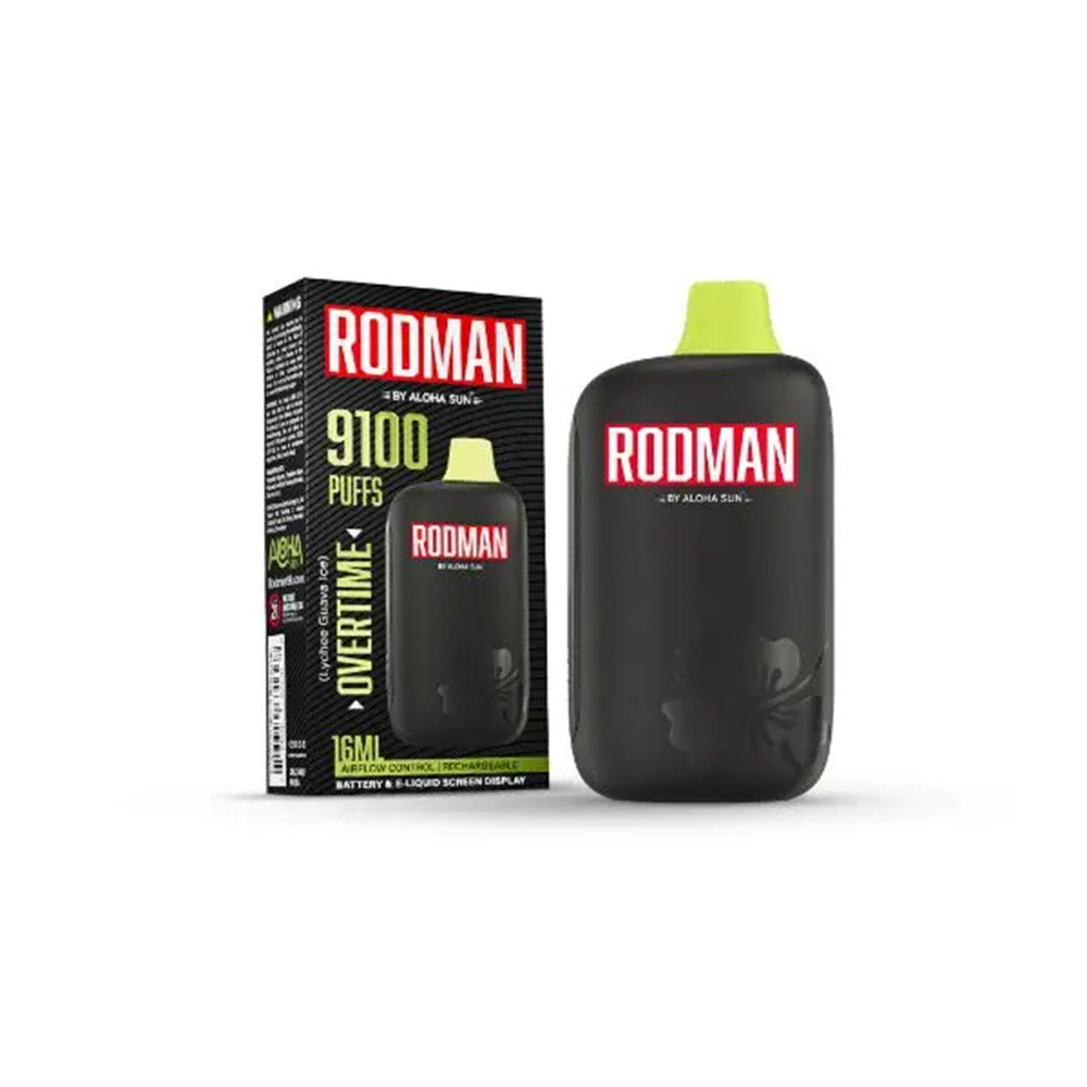 Aloha Sun Rodman Disposable | 9100 Puffs | 16mL | 50mg | MOQ 10 | Overtime with Packaging