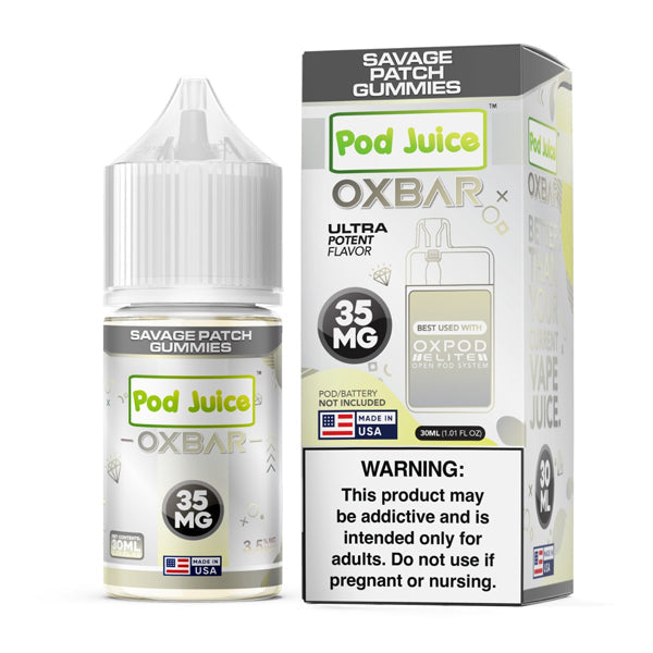Savage Patch Gummies by Oxbar 30mL Pod Juice Edition (Salt Nic) | 35Mg with packaging