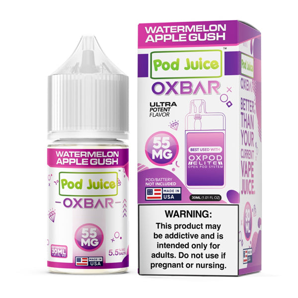 Watermelon Apple Gush by Oxbar 30mL Pod Juice Edition (Salt Nic) | 55Mg with packaging