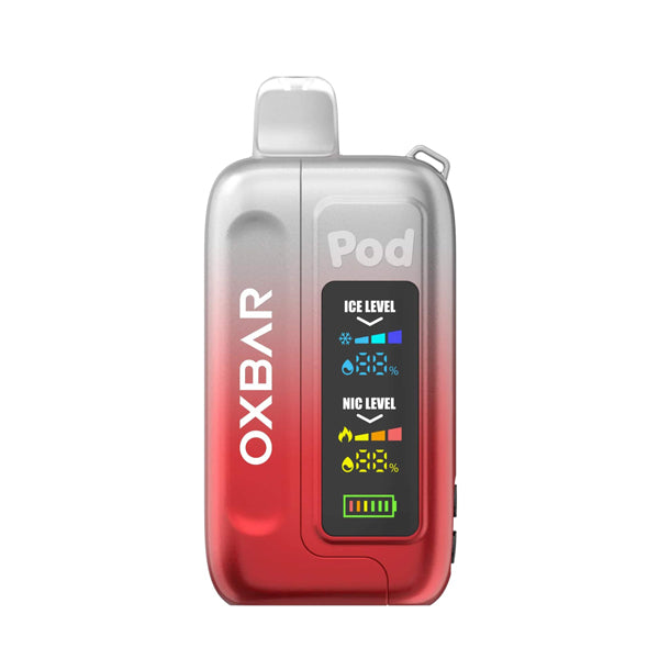 Oxbar Ice-Nic Control Pod Juice Edition Disposable | 35000 Puffs | 14mL | 50mg | MOQ 5 | Clear Ruby Red