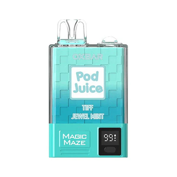 Oxbar Magic Maze Pro Disposable | 10000 puffs | 18mL | 50mg | MOQ 10pc | Tiff Jewel Mint