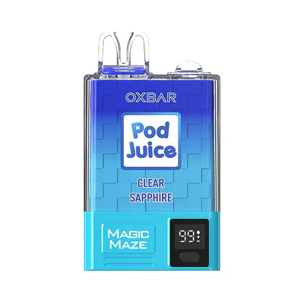 Oxbar Magic Maze Pro Disposable | 10000 puffs | 18mL | 50mg | MOQ 10pc | Clear Sapphire