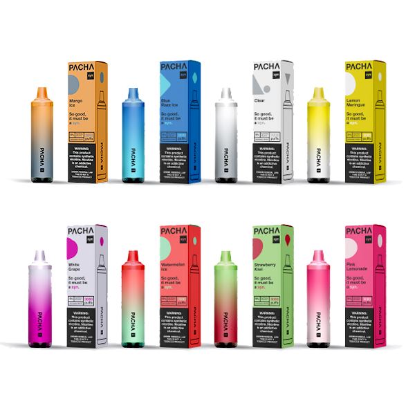 Pachamama TFN Disposable 3000 Puffs 8mL 50mg | MOQ 10 | Group Photo with Packaging