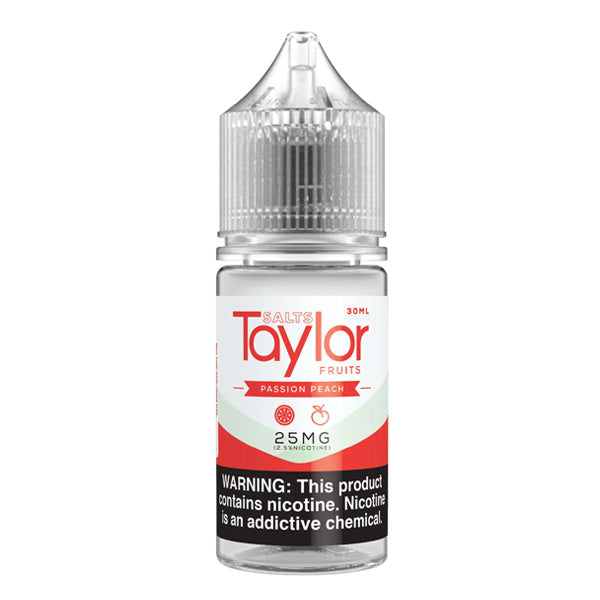 Taylor Salt Series E-Liquid | 30mL | 25mg | Salt Nic | Passion Peach