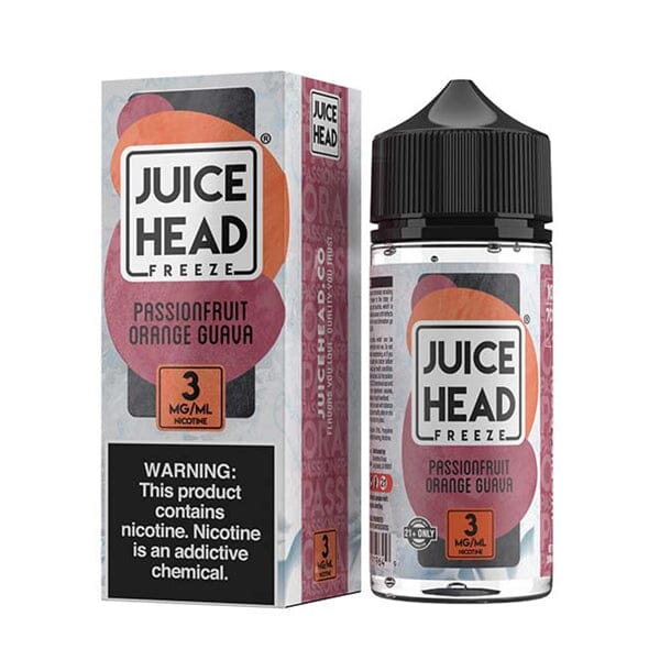 Juice Head Series E-Liquid | 100mL | 3mg | (Freebase) | Passionfruit Orange Guava Freeze with Packaging