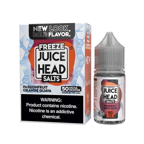 Juice Head Salt Series E-Liquid | 30mL | 50mg | Salt Nic | Passionfruit Orange Guava  Freeze with packaging