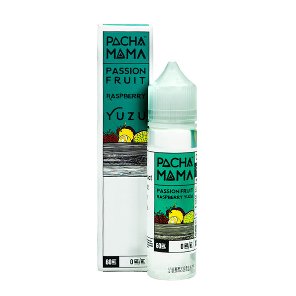 Pachamama TFN Series E-Liquid | 60mL | 3mg | Freebase | Passionfruit Raspberry Yuzu with packaging