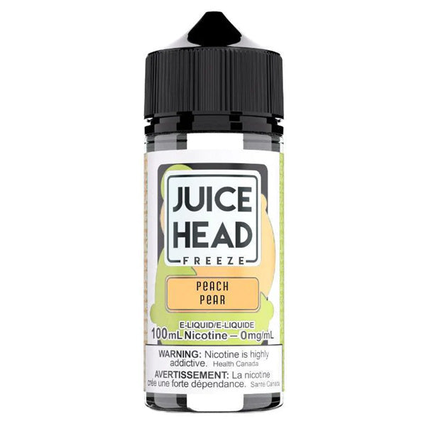 Juice Head Series E-Liquid | 100mL | 0mg | (Freebase) | Peach Pear Freeze