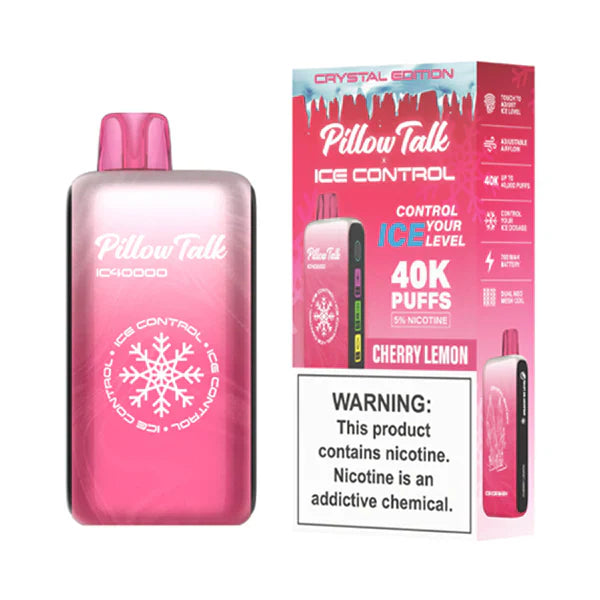 Pillow Talk IC40000 Disposable | 40000 Puffs | 20mL | 50mg | MOQ 5 | Cherry Lemon with Packaging
