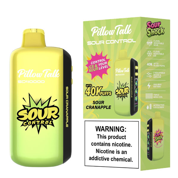 Pillow Talk SC40000 (Dispo) (40000Puff)(20mL) • MOQ 5 | Sour Cranapple with packaging
