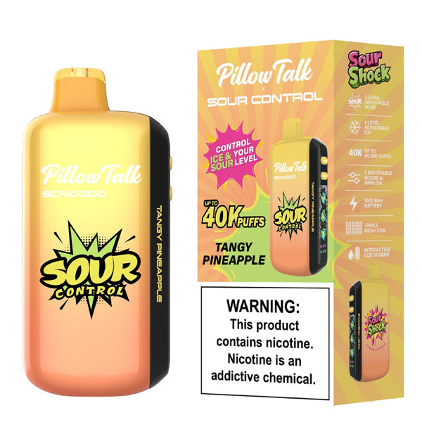 Pillow Talk SC40000 (Dispo) (40000Puff)(20mL) • MOQ 5 | Tangy Pineapple with packaging