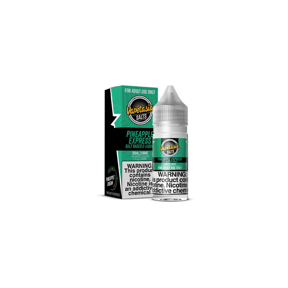 Vapetasia Salt Series E-Liquid | 30mL | 24mg | Pineapple Express with Packaging