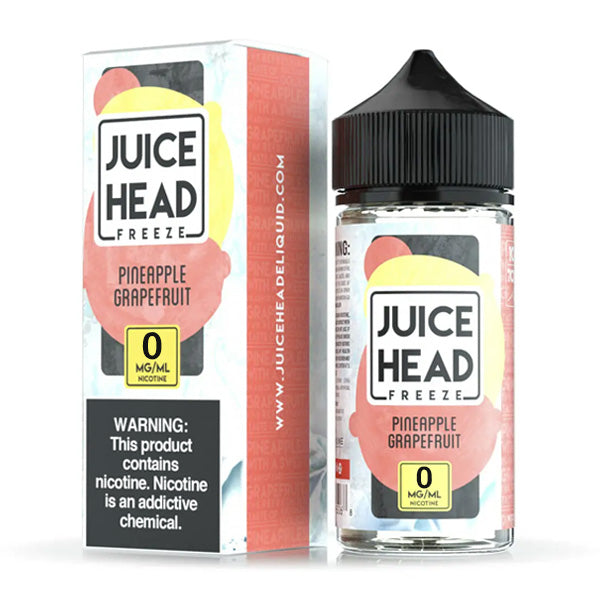 Juice Head Series E-Liquid | 100mL | 0mg | (Freebase) | Pineapple Grapefruit Freeze with Packaging