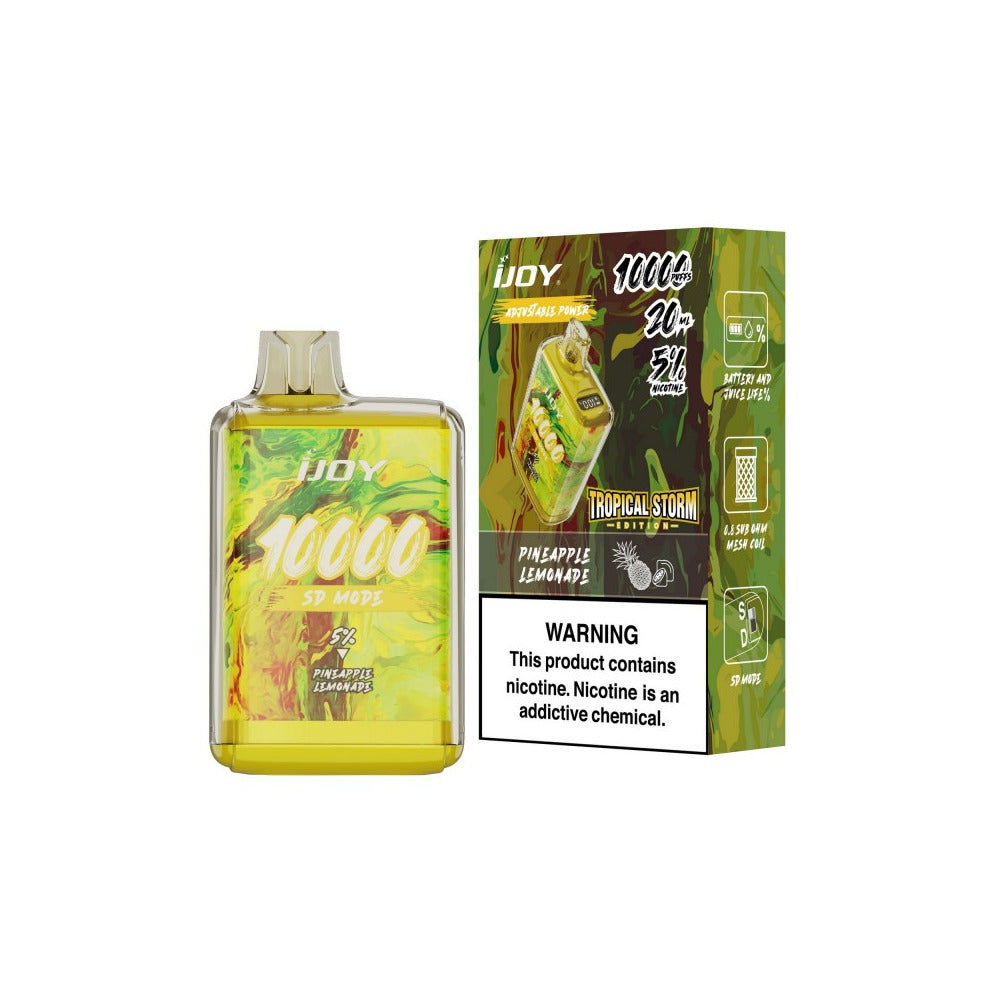 IJoy Bar SD10000 Disposable | 10000 Puffs | 20mL | 50mg | MOQ 5 | Pineapple Lemonade with packaging