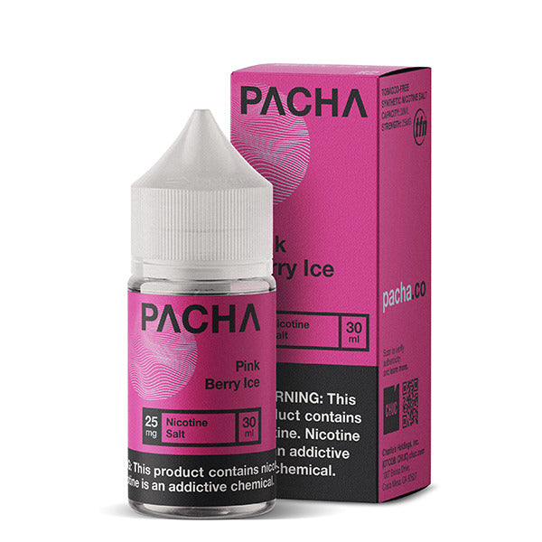 Pachamama TFN Salt Series E-Liquid | 30mL | (Salt Nic) | Pink Berry Ice with packaging