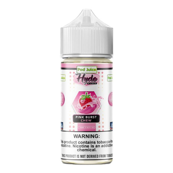 Pod Juice TFN Hyde Series E-Liquid | 100mL | (Freebase) | Pink Burst Chew