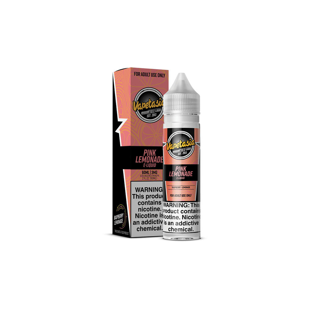 Vapetasia E-Liquid | 60mL | 3mg | Pink Lemonade with packaging