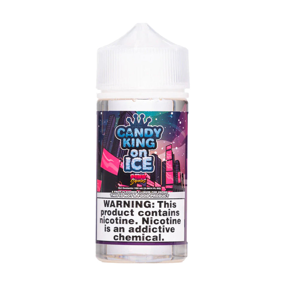 Candy King Series E-Liquid | 100mL | 6mg | Freebase | Pink Squares Iced