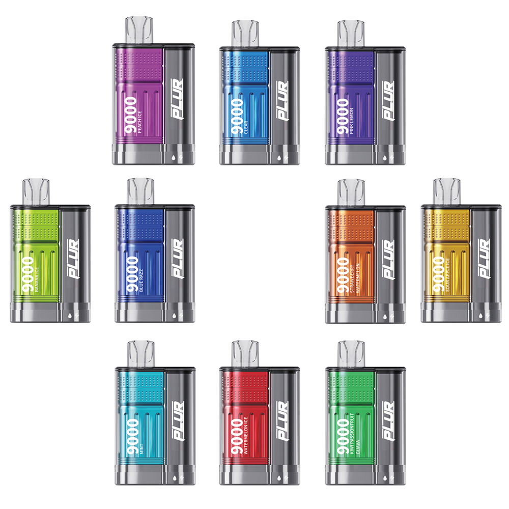 Plur Disposable | 9000 Puffs | 18mL | 50Mg | MOQ 5 | Group Photo