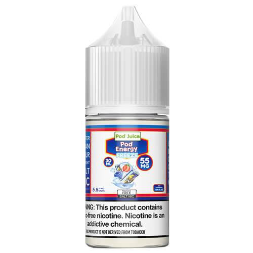 Pod Juice Salt Series E-Liquid | 30mL | 55mg | (Salt Nic) | Pod Energy Freeze
