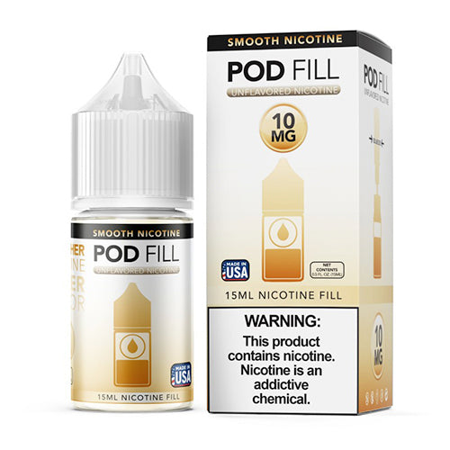 Pod Fill Unflavored Nicotine Base (Salt ) 15mL | 10mg