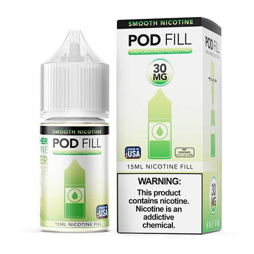Pod Fill Unflavored Nicotine Base (Salt ) 15mL | 30mg