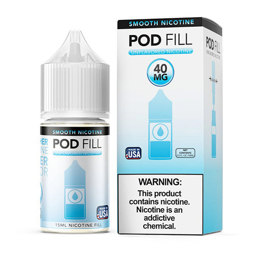 Pod Fill Unflavored Nicotine Base (Salt ) 15mL | 40mg