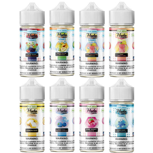 Pod Juice TFN Hyde Series E-Liquid | 100mL | (Freebase) | Group Photo