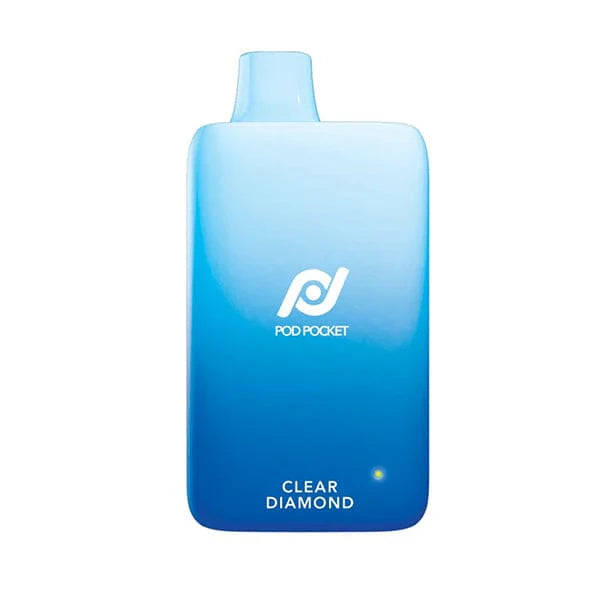 Pod Juice Pod Pocket Disposable | 7500 Puffs | 14mL | 50mg | MOQ 10 | Clear Diamond