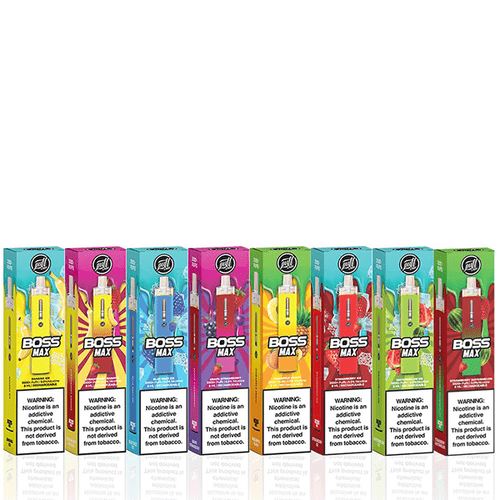 Puff Labs BOSS MAX Disposable 3300 Puffs 8mL 50mg | MOQ 10 | Group Photo with Packaging