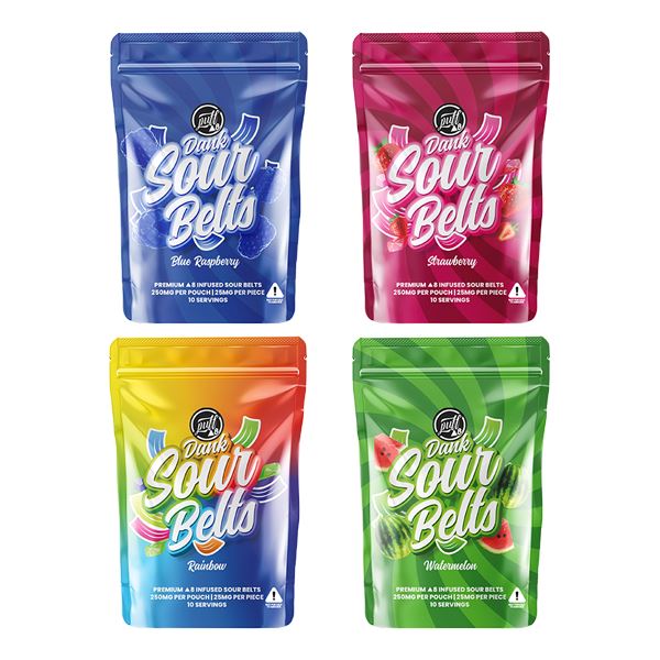 Puff Xtrax Delta-8 Dank Sour Belts | 250mg