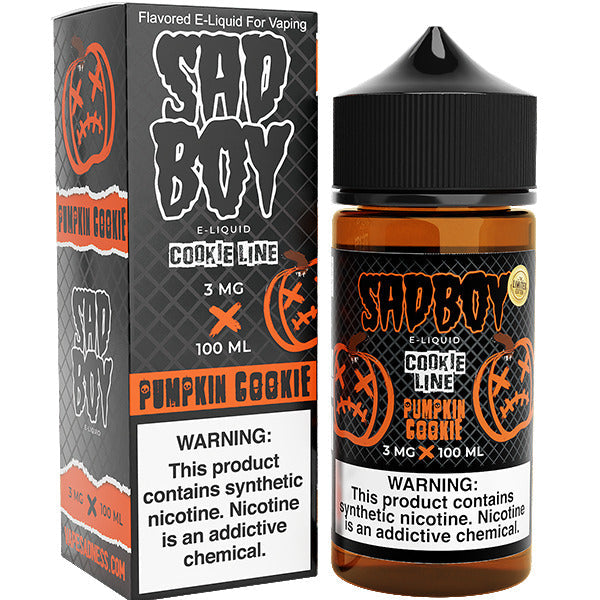 Sadboy Series E-Liquid | 3mg | 100ml | Pumpkin Cookie with Packaging