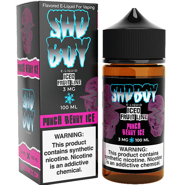 Sadboy Series E-Liquid | 3mg | 100ml | Punch Berry Ice with Packaging