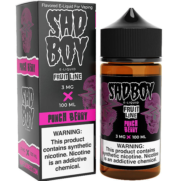 Sadboy Series E-Liquid | 3mg | 100ml | Punch Berry with Packaging