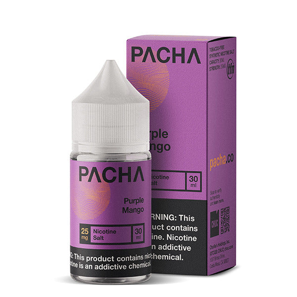 Pachamama TFN Salt Series E-Liquid | 30mL | (Salt Nic) | Purple Mango with packaging