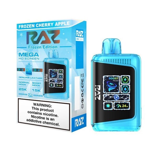 RAZ DC25000 Disposable | 25000 Puffs | 16mL | 50mg | MOQ 5 | Frozen Cherry Apple with Packaging