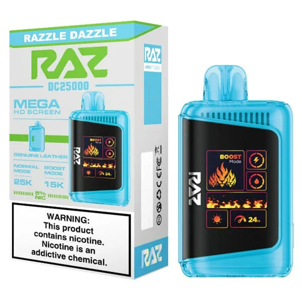 RAZ DC25000 Disposable | 25000 Puffs | 16mL | 50mg | MOQ 5 | Razzle Dazzle with Packaging