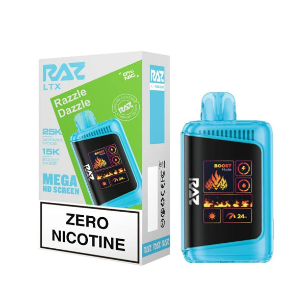 RAZ LTX 25K Disposable 16mL Zero • MOQ 5 | Razzle Dazzle with Packaging