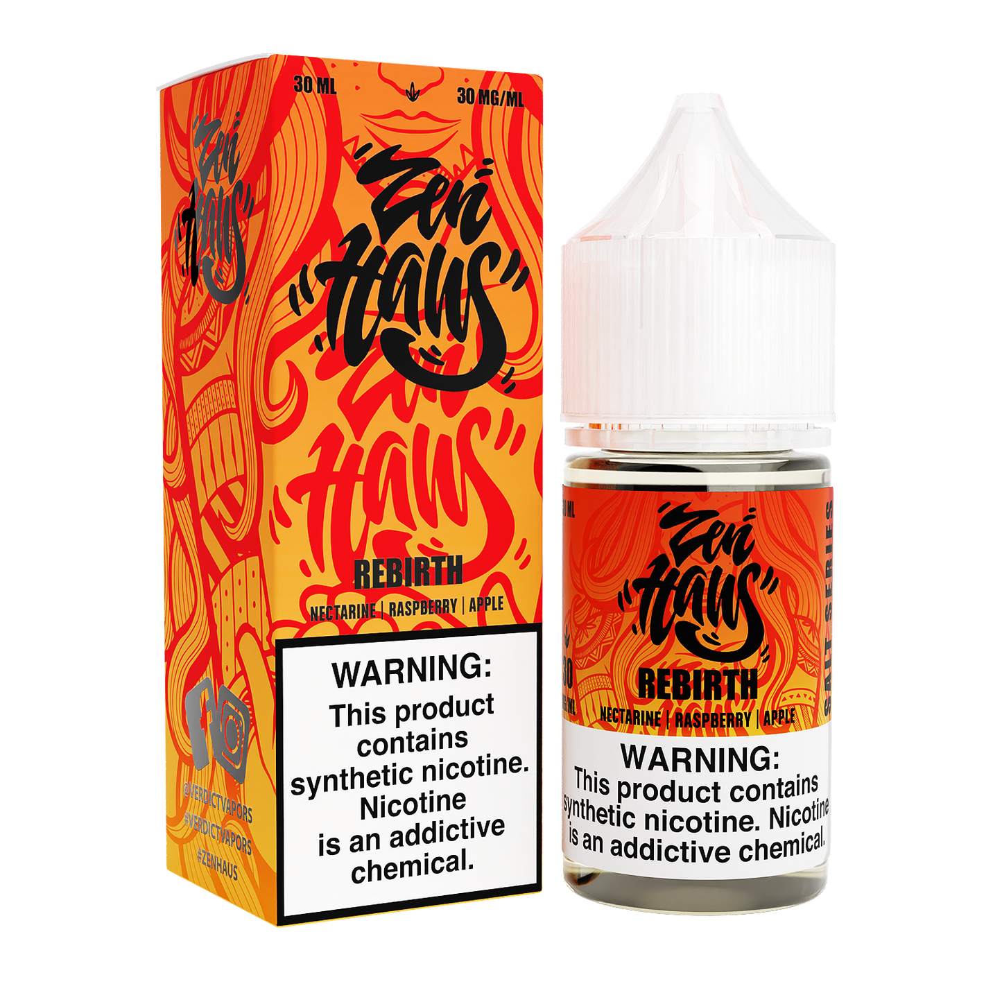 Zen Haus Salt Series E-Liquid | 30mL | (Salt Nic) | Rebirth with packaging