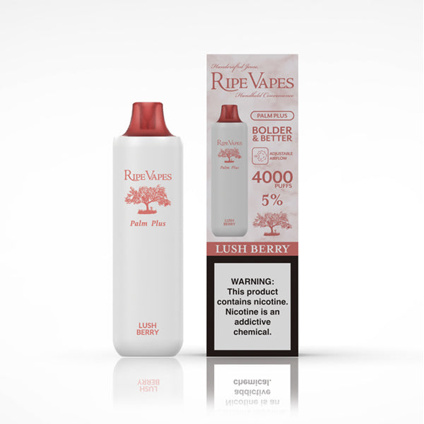 Ripe Vape Palm Plus (Dispo) | (4000Puff) | (9mL) | Lush Berry with packaging